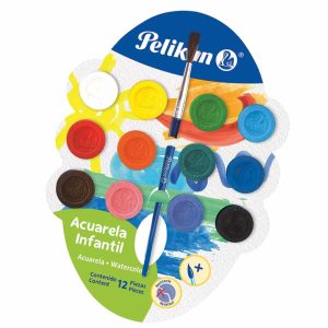 Acuarela de Cartón con 12 Colores