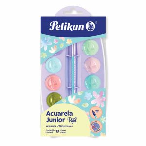 Acuarela de Plástico Estuche con 12 Colores